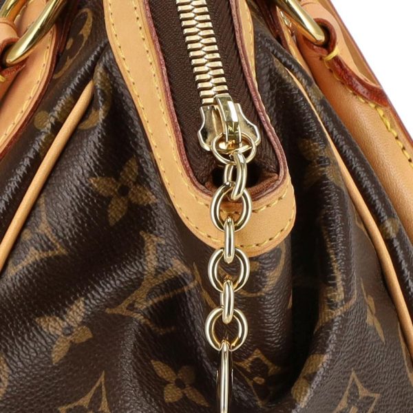 55528 8 Louis Vuitton Tivoli PM Monogram Handbag Brown