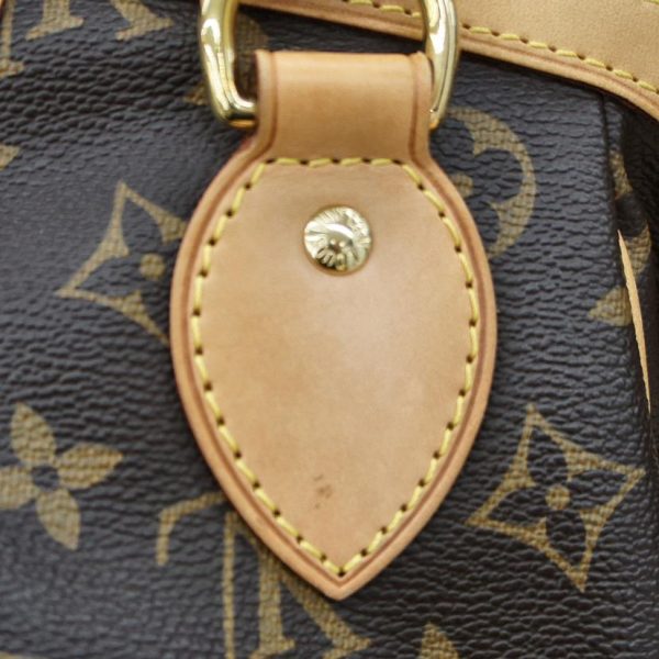 55528 9 Louis Vuitton Tivoli PM Monogram Handbag Brown