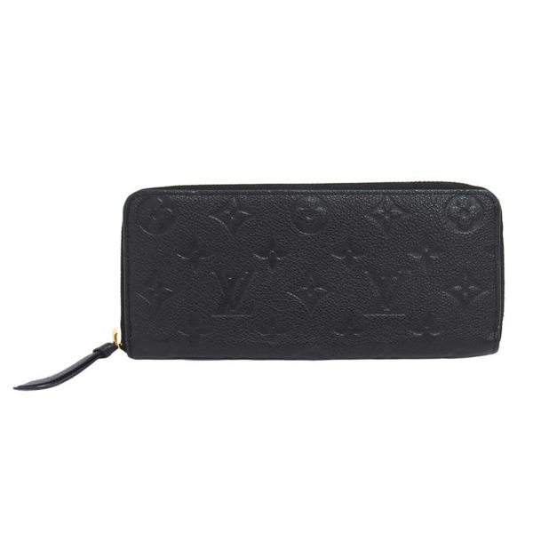 55530 1 Louis Vuitton Portefeuil Clemence Monogram Empreinte Wallet Noir