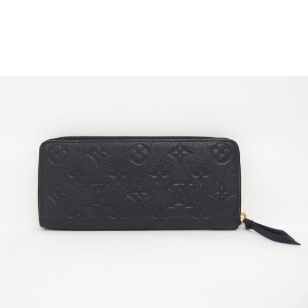 55530 2 Louis Vuitton Portefeuil Clemence Monogram Empreinte Wallet Noir