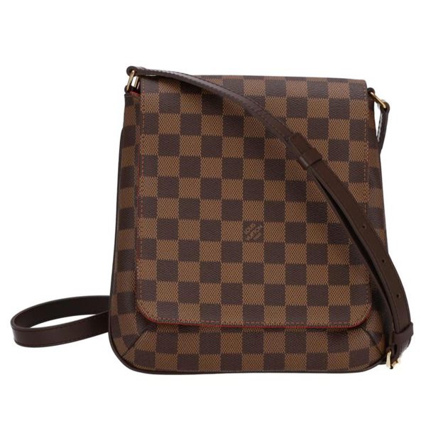 55533 1 Louis Vuitton Musette Salsa Long Shoulder Bag Damier Ebene Brown