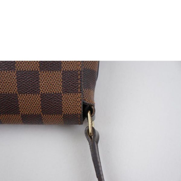 55574 7 Louis Vuitton Musette Salsa Short Damier Ebene Canvas Bag Brown