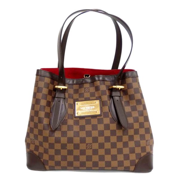 55578 1 Louis Vuitton Hampstead MM Damier Ebene Tote Bag Brown