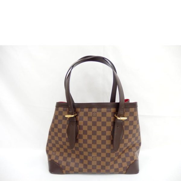 55578 2 Louis Vuitton Hampstead MM Damier Ebene Tote Bag Brown