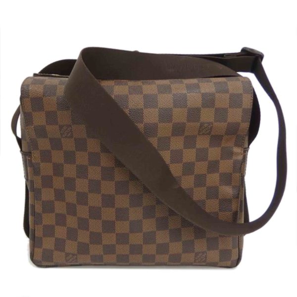 55592 1 Louis Vuitton Naviglio Damier Ebene Messenger Bag Brown