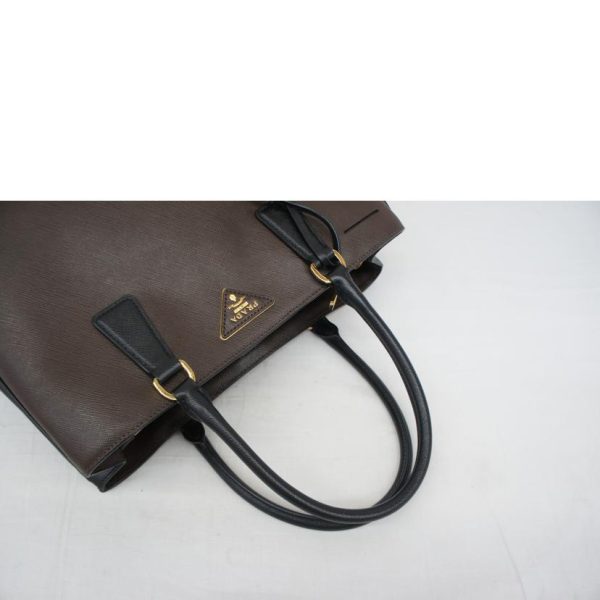 55603 4 PRADA Saffiano 2WAY Shoulder Bag Black