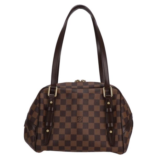 55628 2 Louis Vuitton Rivington PM Damier Handbag Ebene Brown