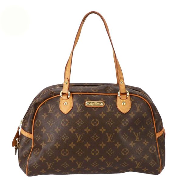 55666 1 Louis Vuitton Montorgueil Monogram Canvas Bag Brown