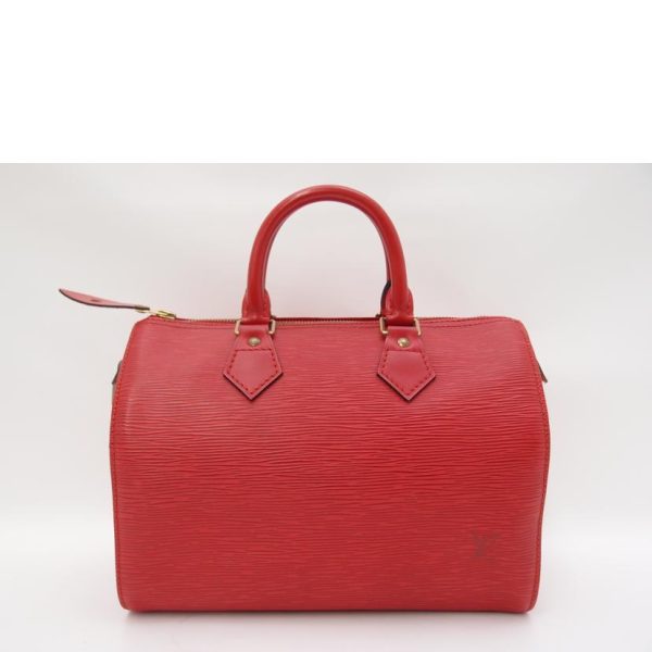 55679 2 Louis Vuitton Speedy 25 Handbag Epi Castilian Red