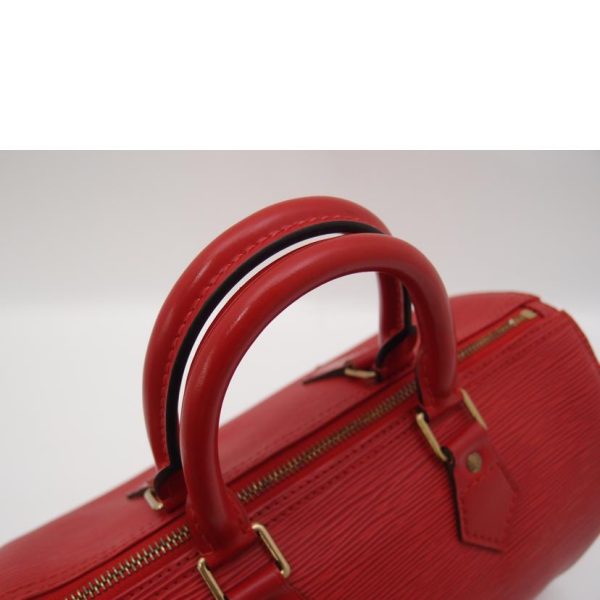 55679 4 Louis Vuitton Speedy 25 Handbag Epi Castilian Red