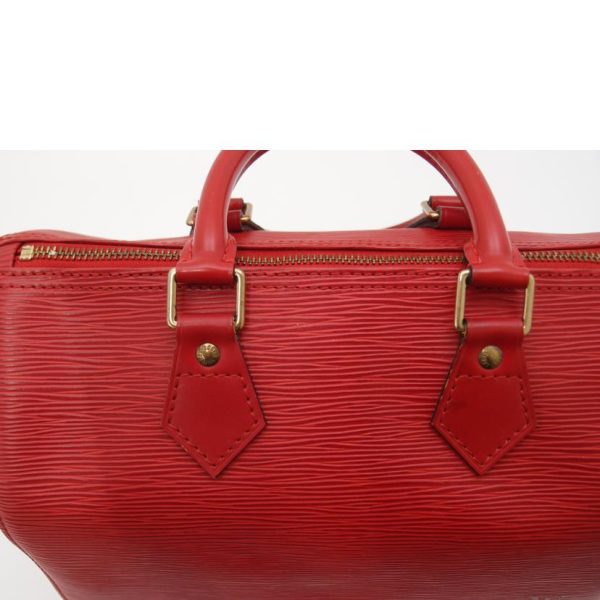 55679 6 Louis Vuitton Speedy 25 Handbag Epi Castilian Red