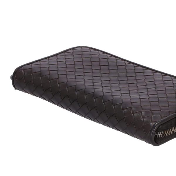 55687 2 Bottega Veneta Intrecciato Round Zipper Wallet