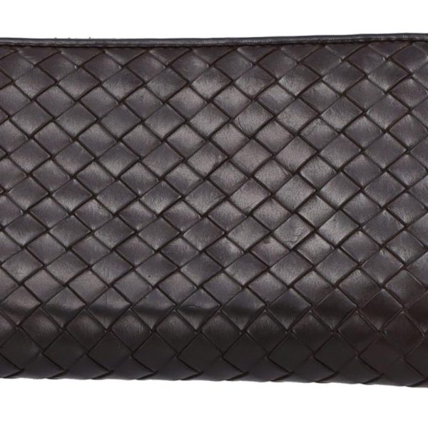 55687 7 Bottega Veneta Intrecciato Round Zipper Wallet