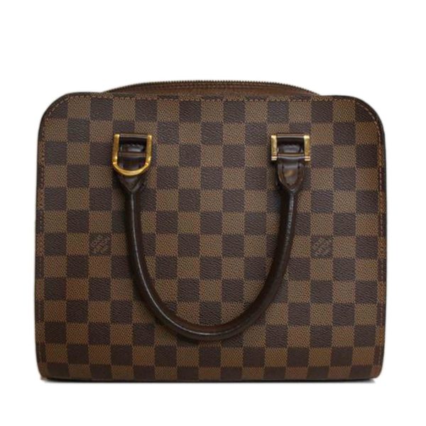 55697 1 Louis Vuitton Triana Damier Ebene Handbag Brown