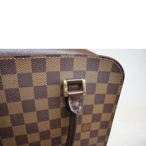 55697 9 Louis Vuitton Triana Damier Ebene Handbag Brown