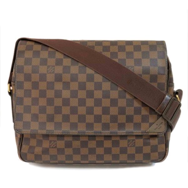 55710 1 Louis Vuitton Shelton MM Damier Ebene Briefcase Brown