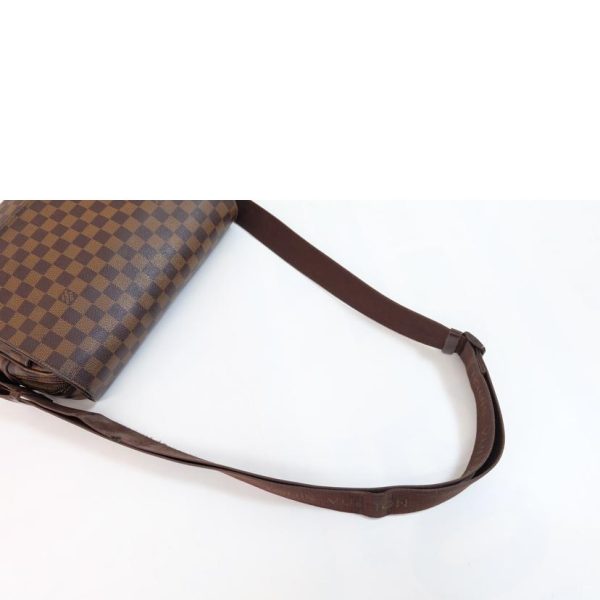 55710 4 Louis Vuitton Shelton MM Damier Ebene Briefcase Brown