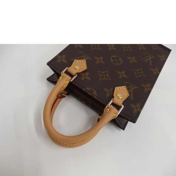 55745 3 Louis Vuitton Petit Sac Plat Handbag Brown