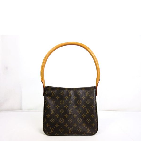 55785 2 Louis Vuitton Looping MM Monogram Shoulder Bag Brown