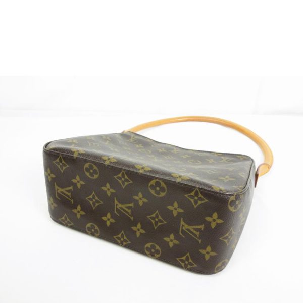 55785 3 Louis Vuitton Looping MM Monogram Shoulder Bag Brown