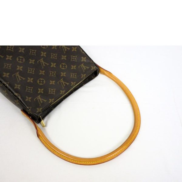 55785 4 Louis Vuitton Looping MM Monogram Shoulder Bag Brown