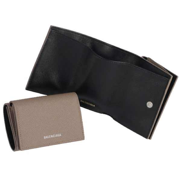 5582080otg31270 Balenciaga Ville Trifold Mini Wallet