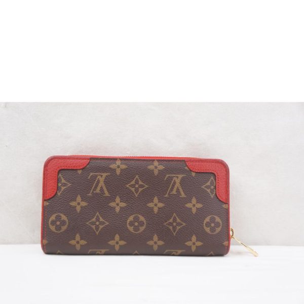 55888 2 Louis Vuitton Zippy Wallet Monogram Bag Brown