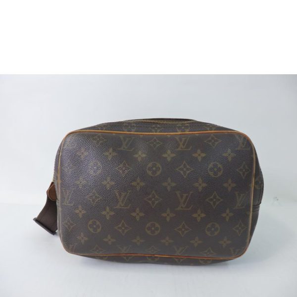 55888 2 Louis Vuitton Reporter PM Monogram Handbag Brown