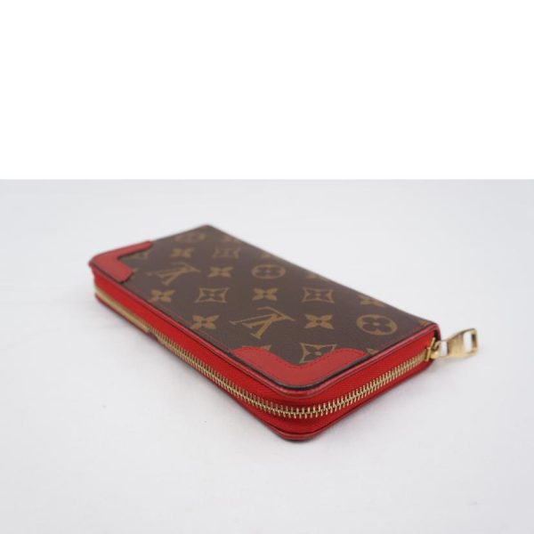 55888 3 Louis Vuitton Zippy Wallet Monogram Bag Brown