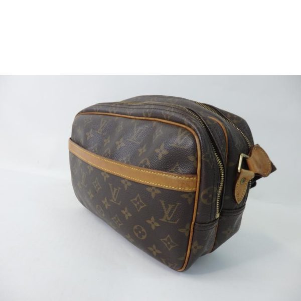 55888 3 Louis Vuitton Reporter PM Monogram Handbag Brown