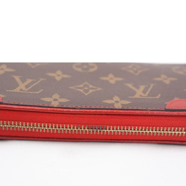 55888 8 Louis Vuitton Zippy Wallet Monogram Bag Brown