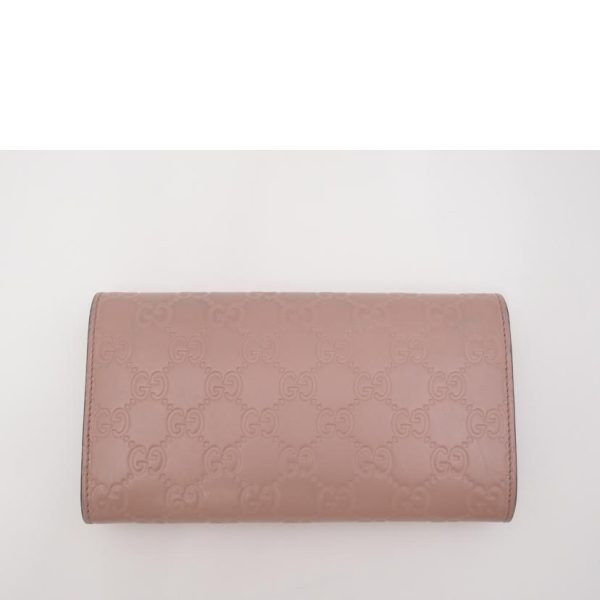 55903 2 Gucci Guccishima Bifold Long Wallet Pink