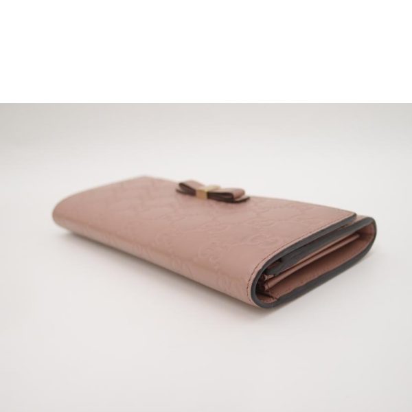 55903 4 Gucci Guccishima Bifold Long Wallet Pink