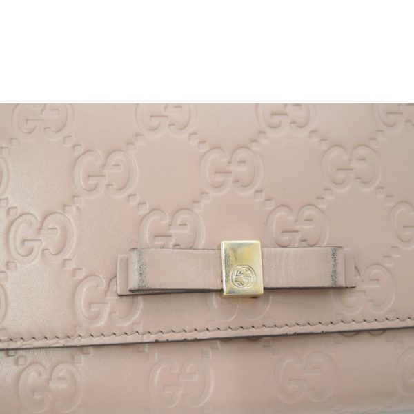 55903 7 Gucci Guccishima Bifold Long Wallet Pink