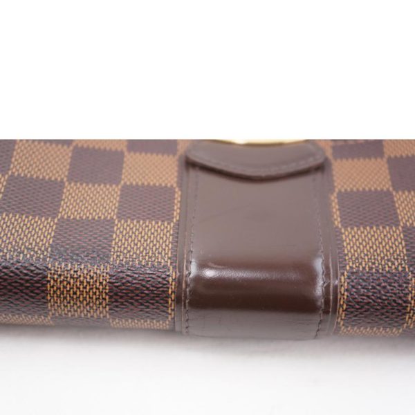 55925 7 Louis Vuitton Portefeuil Sistina Damier Ebene Canvas Wallet Brown