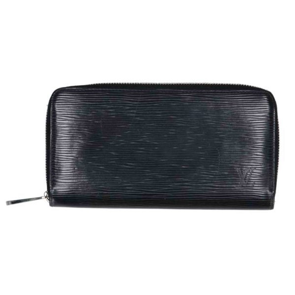 55987 1 Louis Vuitton Zippy Wallet Epi Wallet Noir