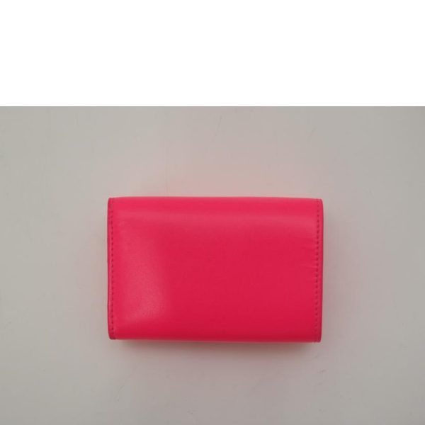 55990 2 Balenciaga Hourglass Mini Wallet Vivid Pink