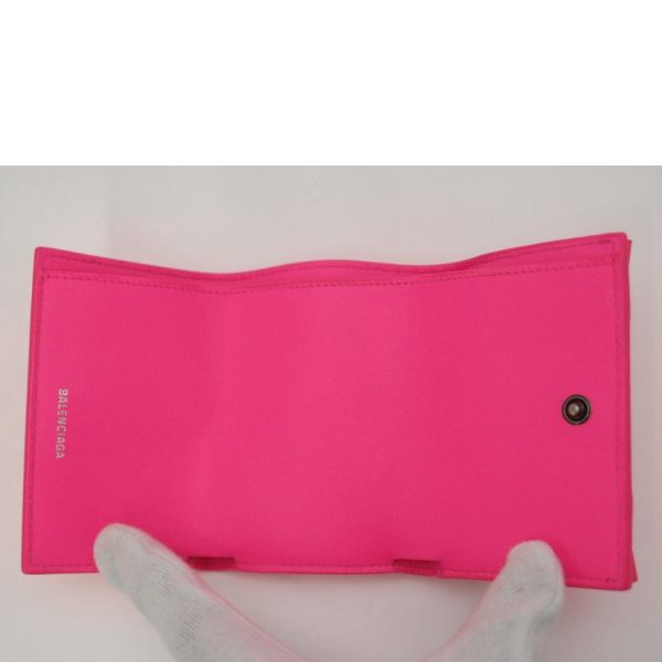 55990 4 Balenciaga Hourglass Mini Wallet Vivid Pink