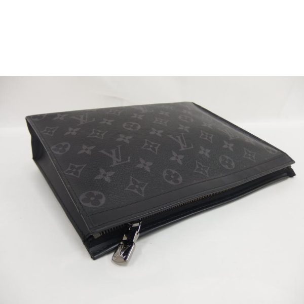 55998 3 Louis Vuitton Pochette Voyage MM Pouch Monogram Eclipse