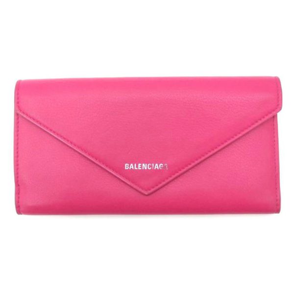 56034 1 Balenciaga Paper Long Wallet Pink