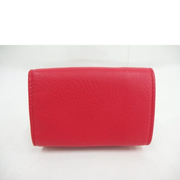 56051 2 Balenciaga Paper Mini Wallet Red