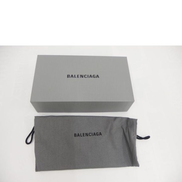 56058 6 Balenciaga Paper Leather Wallet Black