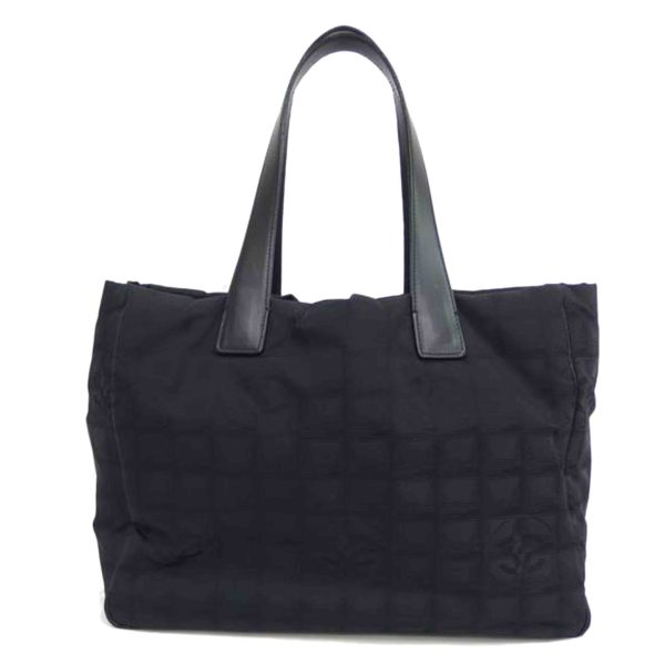 56068 1 Chanel New Travel Line Tote Bag Black