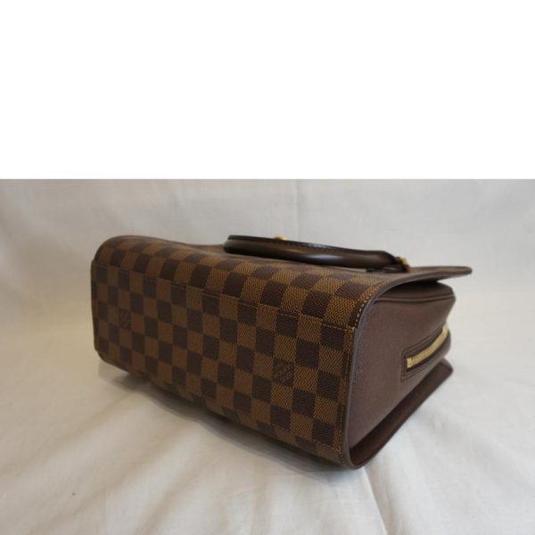 56090 3 Louis Vuitton Triana Damier Canvas Bag Brown