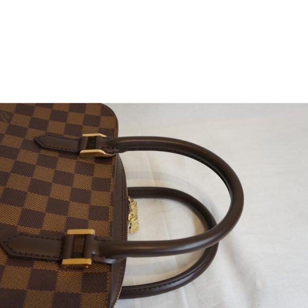 56090 4 Louis Vuitton Triana Damier Canvas Bag Brown