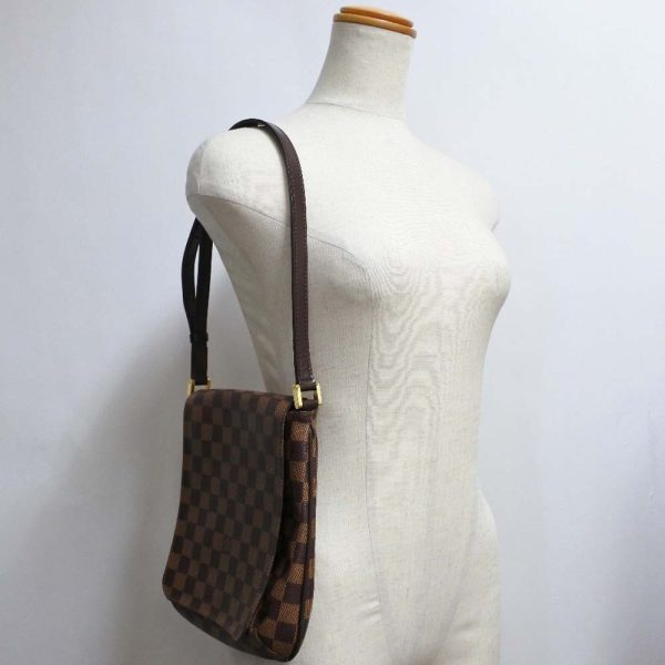 56140439 11 LOUIS VUITTON Musette Salsa Shoulder Bag N51260 Damier Brown