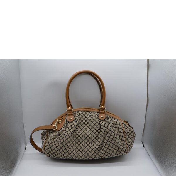 56151 2 Gucci Diamante Sookie 2way Leather Hand Bag