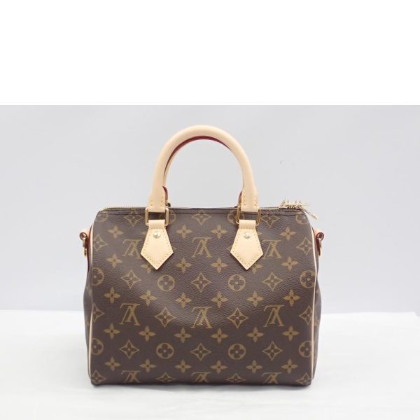 56185 1 Louis Vuitton Speedy Bandouliere 25 Monogram Handbag Brown