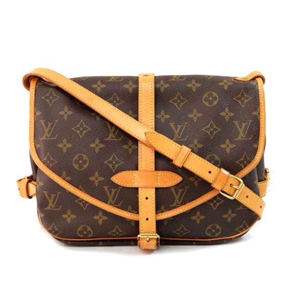 56188 1 Louis Vuitton Saumur 30 Monogram Bag Brown