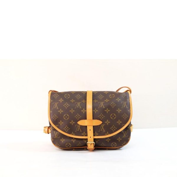 56188 2 Louis Vuitton Saumur 30 Monogram Bag Brown